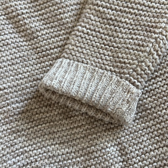 Gap Tan & Cream Woven Open Front Sweater - Picture 3 of 6